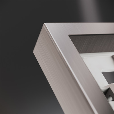 Рамка металлическая на 3 поста, S70 Metal (никель), VLSM120311