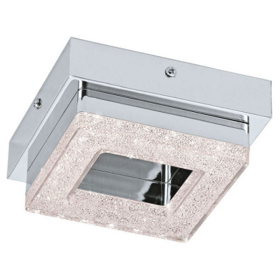 95655 Светодиод. настенно-потол. светильник FRADELO, 1х4W (LED), 120х120, сталь, хром/пластик с крис