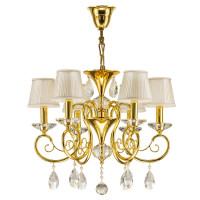Lightstar 693062 (MD800015-6) Люстра подв RICERCO  6х40W E14 ЗОЛОТО (в комплекте)