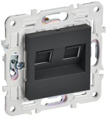 SKANDY Роз. комп. 2-ая RJ45 кат.5E SK-K03G граф. IEK, SK-K20-1-K53