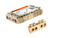 Шина "N" нулевая 6х9мм 4/1 (4 группы/крепеж по центру) TDM Electric, SQ0801-0036 Шина "N" нулевая 6х9мм 4/1 (4 группы/крепеж по центру) TDM Electric, SQ0801-0036