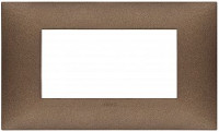 Vimar Накладка на 4 модуля, медь матовая, 09674.24 Vimar Накладка на 4 модуля, медь матовая, 09674.24