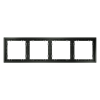 Рамка пластиковая VOLTUM S70 на 4 поста, (титан), VLS100406