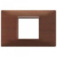 Vimar Накладка для 2 модулей центрально из технополимера с отделкой под натуральное дерево макоре, 14652.33