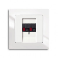 ABB Акустическая розетка, цвет - белый, серия Busch-axcent