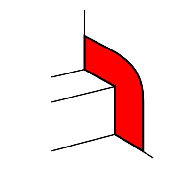 Legrand Накладка на стык со стеной - для кабель-каналов шириной от 80 до 150 мм, 010698