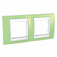 ХАМЕЛЕОН РАМКА 2-постовая, горизонтальная, БЕЛЫЙ/ ЗЕЛЕНОЕ ЯБЛОКО