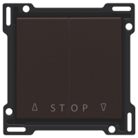 Niko Шоколад Накладка на выключатель для жалюзи, 124-65918