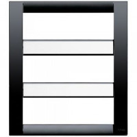Vimar Накладка для 18 (6+6+6) модулей черный, 16749.16
