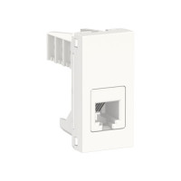 NU349118 - Unica modular розетка телефонная, rj12, одиночная, 1 модуль, белый NU349118 - Unica modular розетка телефонная, rj12, одиночная, 1 модуль, белый