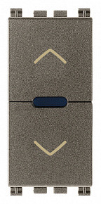 Vimar Переключатель QUID для жалюзи, Metal, 19196.M Vimar Переключатель QUID для жалюзи, Metal, 19196.M