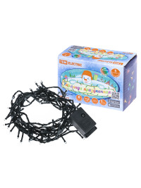 Гирлянда светодиодная СГ50MЗ5, многоцвет., зеленый шнур, 5м, 8 режимов, 250 В, TDM Electric, SQ0361-0040