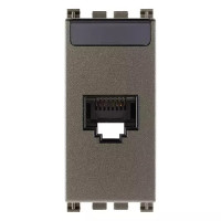 Vimar Розетка RJ45 NETSAFE CAT6A UTP, Metal, 19339.15.M