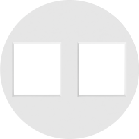 Donel D16 матовый белый накладка 2-я для розеток RJ45,TV,SAT, DO86933