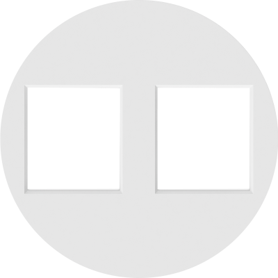 Donel D16 матовый белый накладка 2-я для розеток RJ45,TV,SAT, DO86933