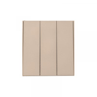 KRANZ STRONG Выключатель 3 кл 10А с/у шелк, с 1-пост. рамкой, KR-78-0707-8