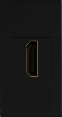 Donel Розетка HDMI, 1мод., черн. (22.5х45мм), DECF29AN