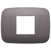 19682.29 - Vimar Накладка ROUND на 2 модуля центрально никель темный