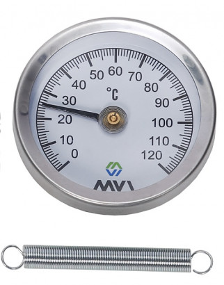 Термометр аксиальный MVI, 0°C-120°C, D63 мм, накладной, ATS.63120.52