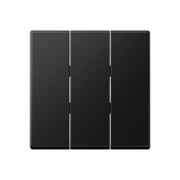 Клавиша для тройных выключателей; термопласт; черный матовый, A593BFSWM