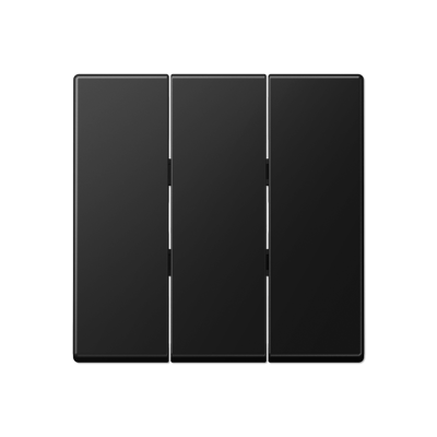 Клавиша для тройных выключателей; термопласт; черный матовый, A593BFSWM