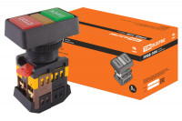 Кнопка РPВВ-30N "Пуск-Стоп" d30мм неон/230В 1з+1р TDM Electric, SQ0704-0027