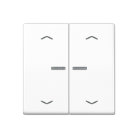 Клавиша для KNX кнопки, 2 группы с окошком и символами "стрелки"; дюропласт; белый, AS102KO5PWW