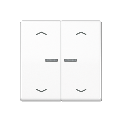 Клавиша для KNX кнопки, 2 группы с окошком и символами "стрелки"; дюропласт; белый, AS102KO5PWW