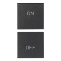 Vimar Две половинные клавиши 1М для автоматизации, On/OFF, с антибактериальным покрытием, серая, 19751.AB.1