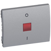 Legrand Клавиша - Galea Life - двухполюсная с индикацией - Aluminium, 771318