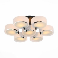 Evoluce SL483.402.07 Светильник потолочный Черный/Белый E27 7*60W