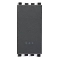 Vimar Выключатель 1P 10AX серый с безвинтовыми клеммами, 20000.FX