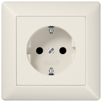Штепсельная розетка SCHUKO 16A 250V~; слоновая кость, AS1520