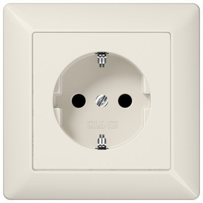 Штепсельная розетка SCHUKO 16A 250V~; слоновая кость, AS1520