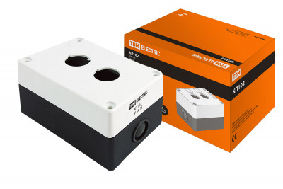 Корпус КП102 для кнопок 2места белый TDM Electric, SQ0705-0002