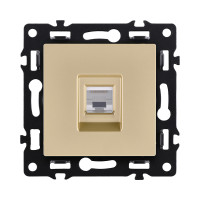 Розетка Ethernet RJ45 Cat.5, золотой Kollinger Asthetik AS-017GD
