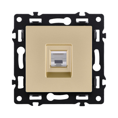 Розетка Ethernet RJ45 Cat.5, золотой Kollinger Asthetik AS-017GD