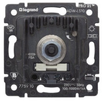 Legrand Светорегулятор с концевым выключателем - Galea Life - 1000 Вт - 250 В~ - 50 Гц, 775910