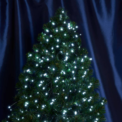 Гирлянда линейная, 1000 LED 5000K, 20м + 3м (с контроллером)  зеленый шнур,  IP20  CL10, Feron 48180