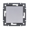 Выключатель 1-клавишный 10А/250В, серый Kollinger REA-S-001GY для Aspekt, Eleganz, Reflex