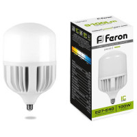 Лампа светодиодная, (40W) 230V E27-E40 4000K T100, LB-65, Feron 25819