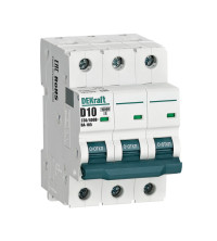 DEKraft Автоматический выключатель ВА105-3P-010A-D