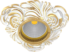 FD1009ROP Fede Светильник Chianti, Gold White Patina