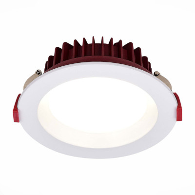 ST LUCE ST752.538.18 Св-к встр. Белый LED 1*18W 3000K 1 440Lm Ra80 100° IP44 D140xH52 100-240VV