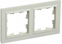 BRITE Рамка 2-мест. РУ-2-БрКр беж. IEK, BR-M22-K10