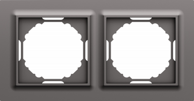 Donel A07 Wave матовый титан рамка 2-я, серия DB, DEW21245