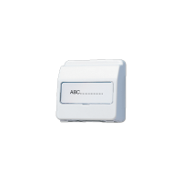 Крышка пружинная для штепсельных розеток с фиксатором и полем для надписи 23?29 мм; белая, CD554KLWW