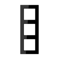 Рамка для вертикальной и горизонтальной установки, 3 поста; термопласт; черный; A550, A5583BFSW