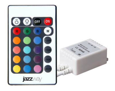 Контроллер ZC-1000RC RGB 12V 3x2А = 72w (IR) Jazzway, 3327385