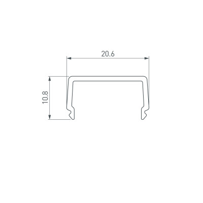 Экран ARH-WIDE-B-H20-2000 Square Frost-PM (Arlight, Пластик), 016636